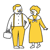 夫婦のイラスト